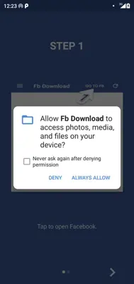 Direct Facebook Downloader android App screenshot 3